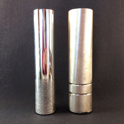 BSF Vase MID CENTURY versilbert 20,2 cm Silberauflage 60er 2er Set Vasen
