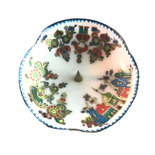 STEINBÖCK Austria Emaille emailliert Kerzenhalter Kerzenständer 7,5 cm