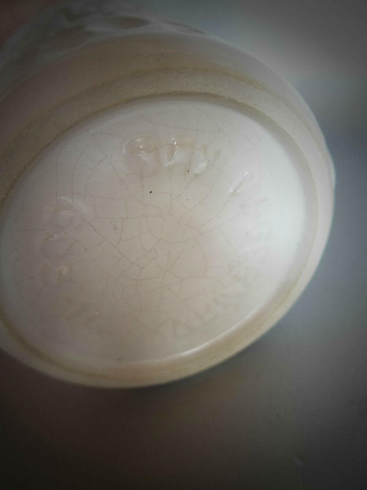 BAY Vase Nr. 603 / 14 BODO MANS weiß H 14,3 cm 60er WGP Pottery Dekoration