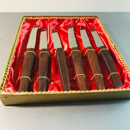 Solingen Vintage Obstmesser HOLZ Teak 50er 60er MID CENTURY Messer 18cm