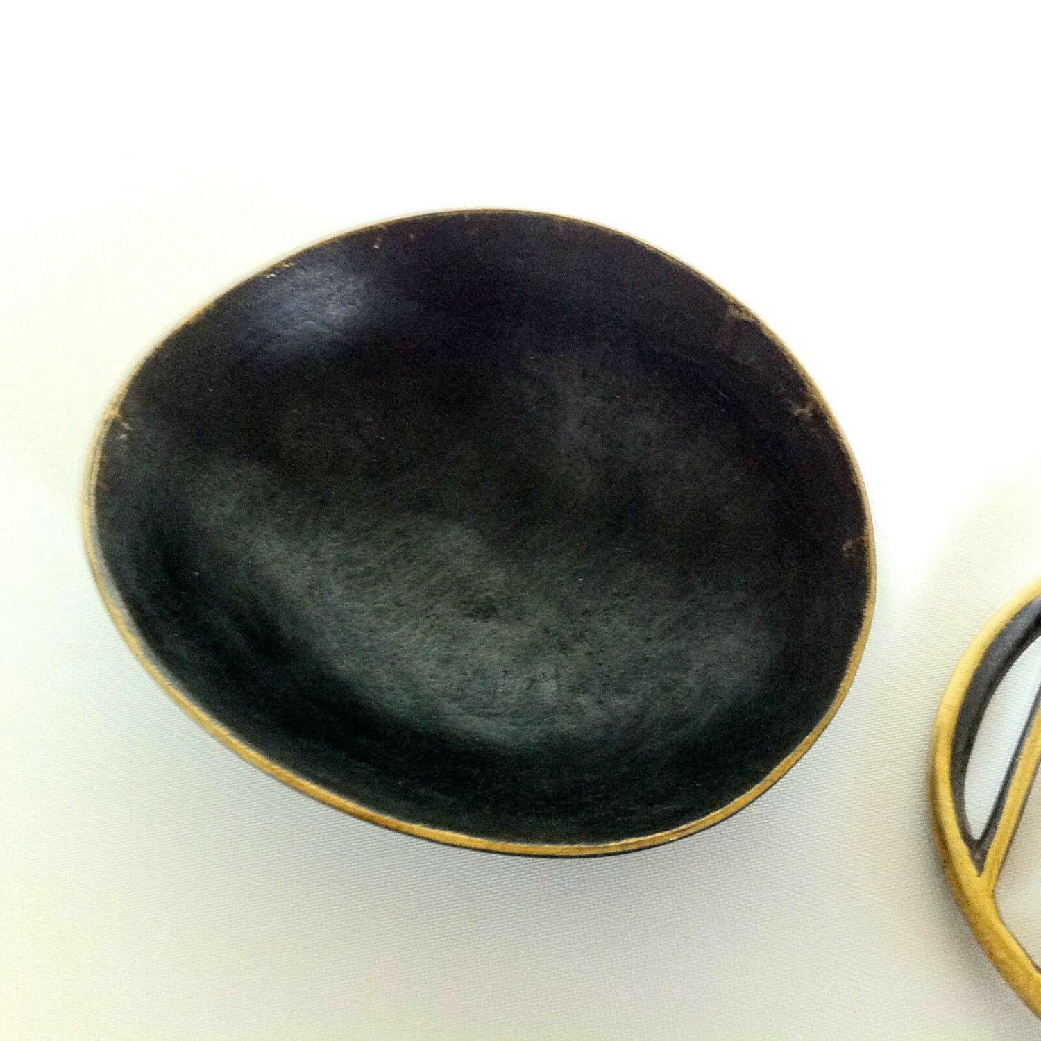 Walter BOSSE (punz.) Ascher Aschenbecher Schale Art Déco Messing KUFSTEIN