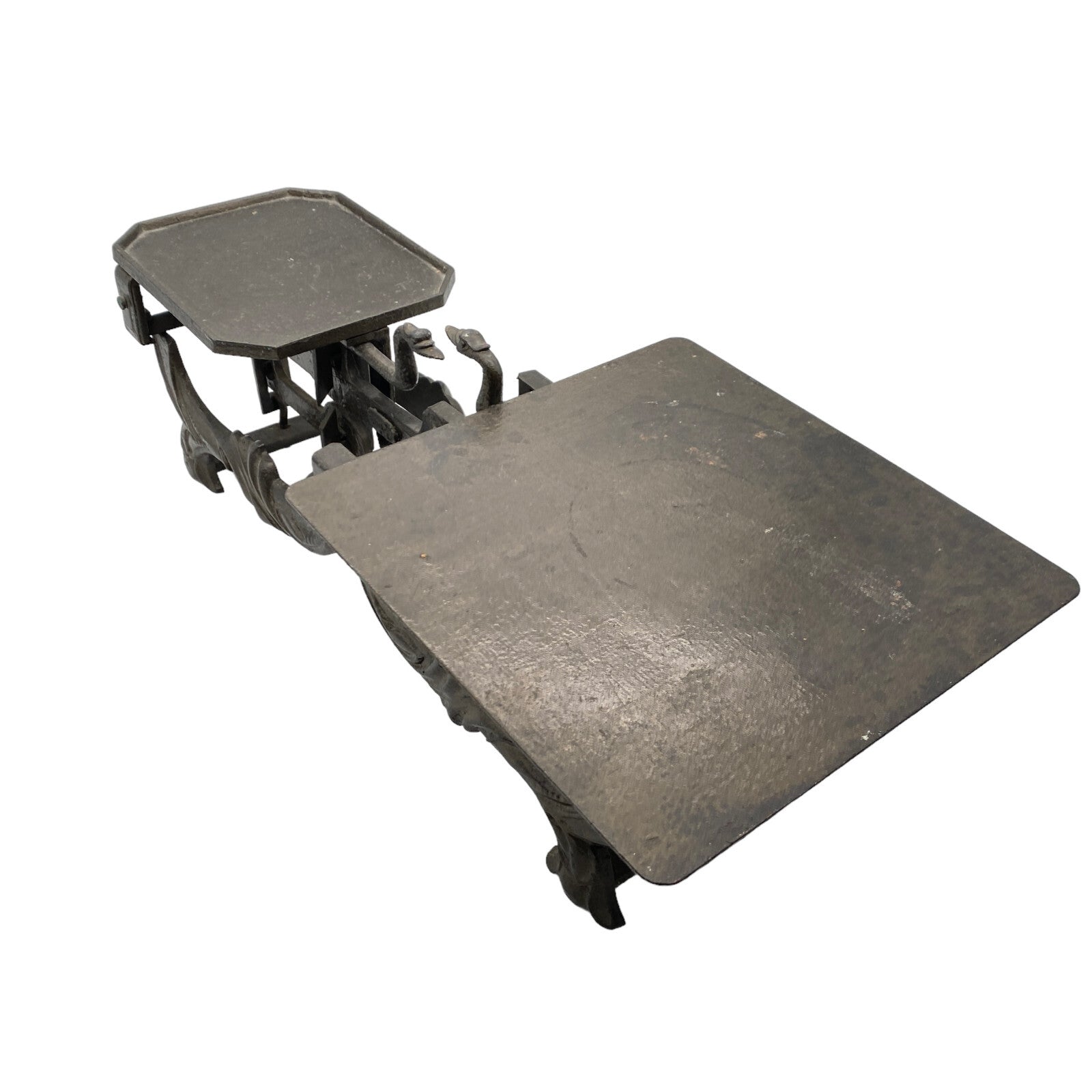 Vintage WAAGE Haushaltswaage Küchenwaage bis 5kg Eisen Messing  Tafelwaage