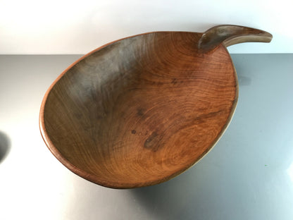 HOLZSCHALE Teak  45 cm Schale Schüssel Vintage 50er 60er MID CENTURY 