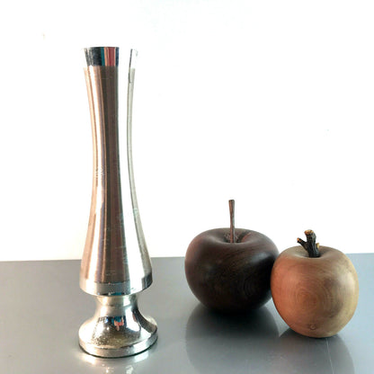 Vase Orchideenvase versilbert 19,8 cm 50er 60er MID CENTURY