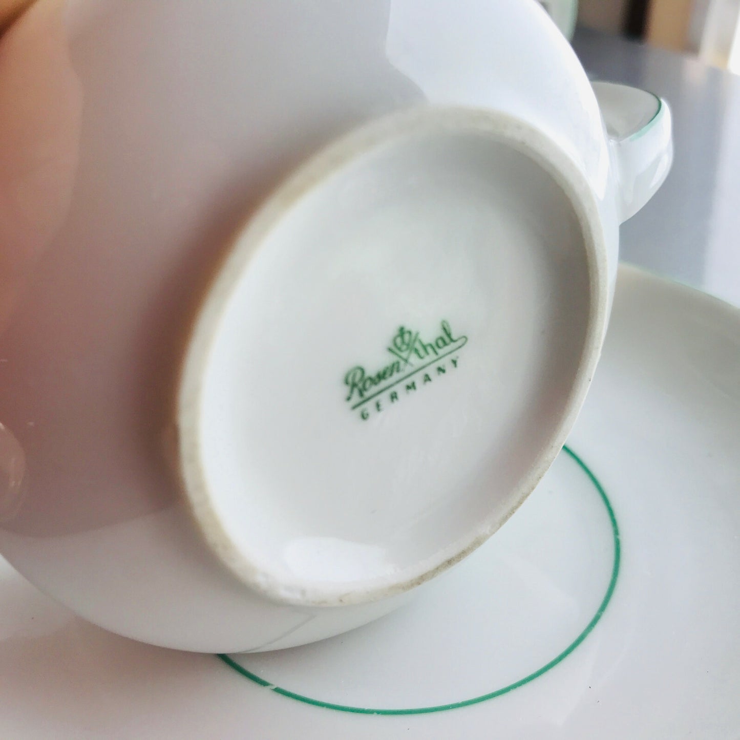 Rosenthal Espressotassen Suppentassen 6er Set Schildkröte grün Tassen