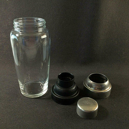 BMF Glas 70er 60er Cocktailshaker 60er 70er 22 cm Shaker