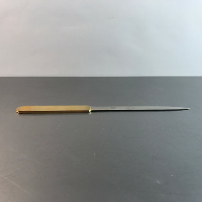 ZWILLING Vintage Brieföffner Edelstahl Gold 50er 60er MID CENTURY 20 cm