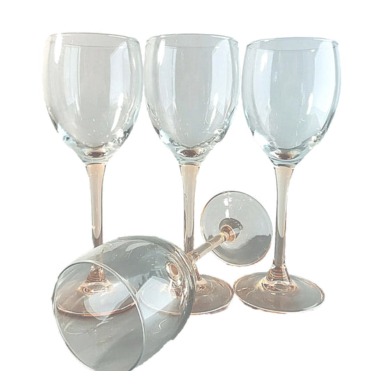 LUMINARC Weingläser  - 4er Set - rosa rosé Gläser Glas Vintage 19,7 cm