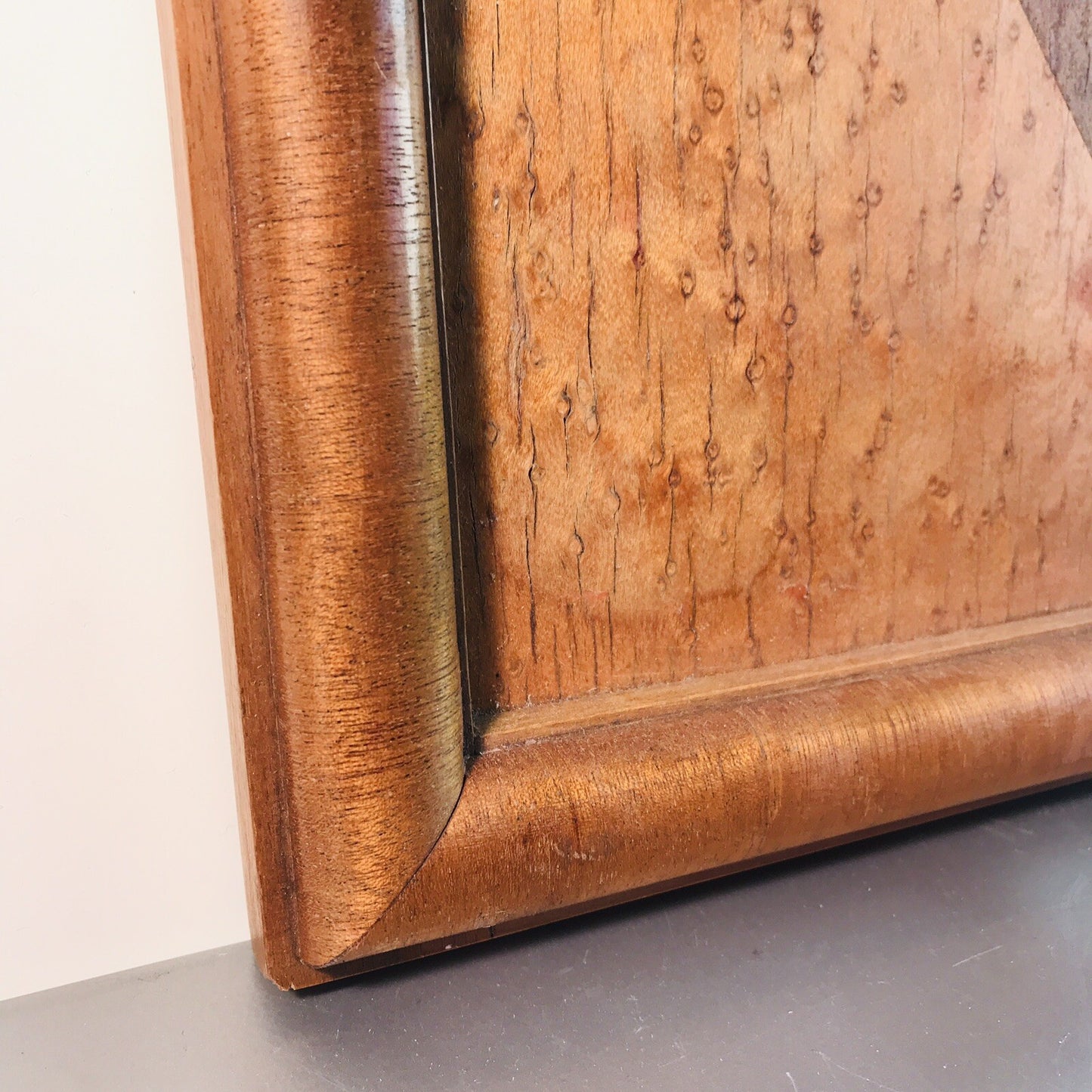 Art Déco 40er 50er 60er Tablett 48,5 x 33,7 cm HOLZ Holztablett 