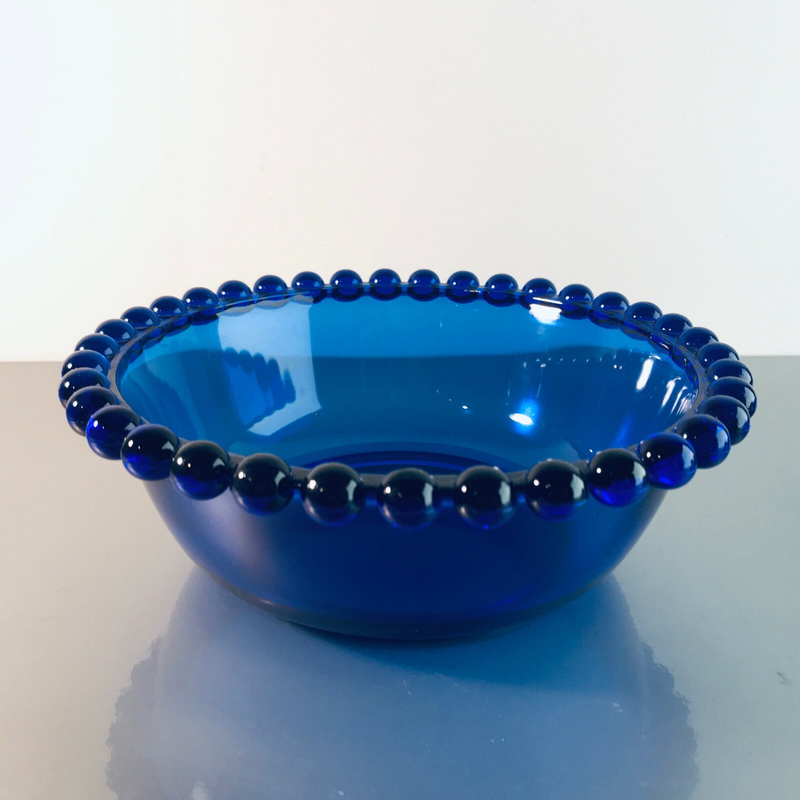 Fritz KEUCHEL Schälchen Schale `KUGELRAND` 60er 70er blau Schwepnitz VEB