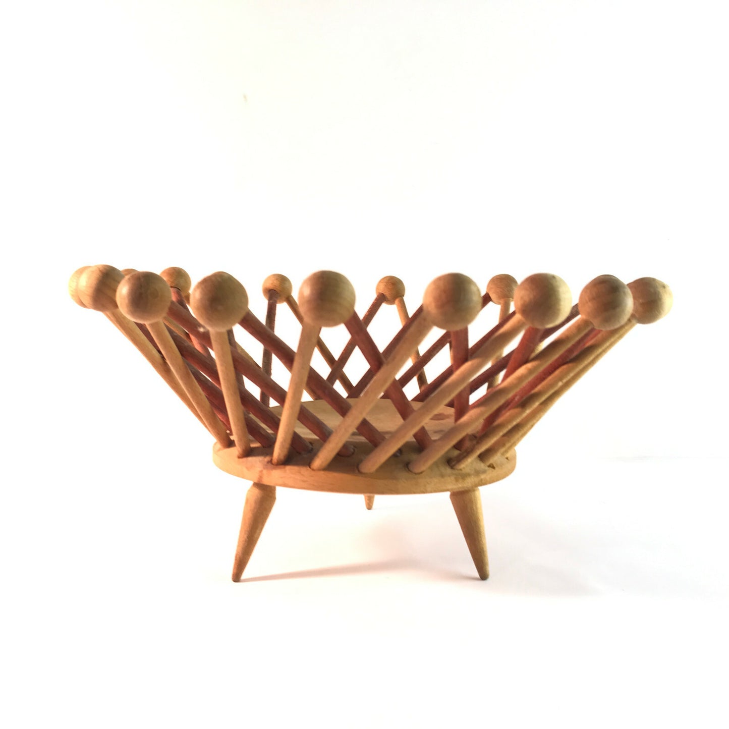 HOLZSCHALE 26 cm Schale Schüssel Vintage 50er 60er MID CENTURY 