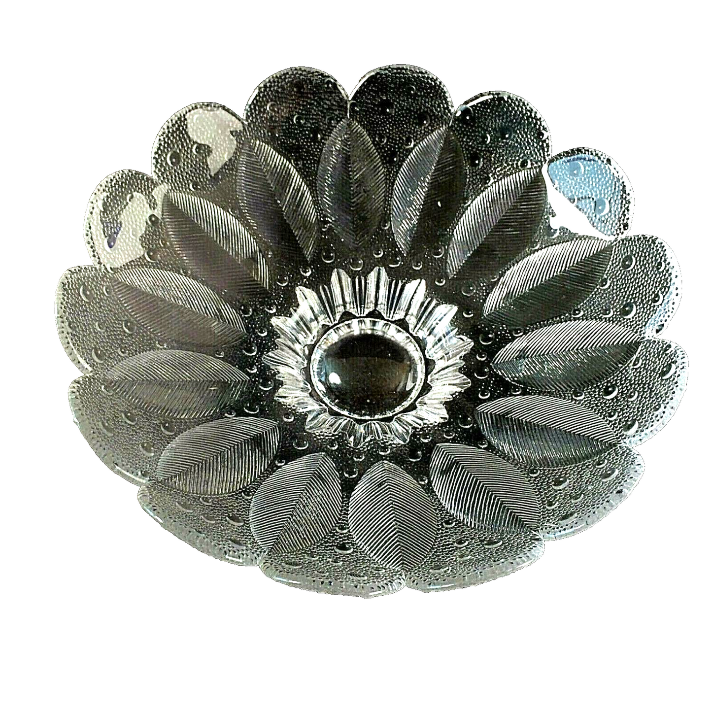 Vintage Glas Schale 27 cm Entw. R. Koschnick  Schüssel 50er 60er MEDEA