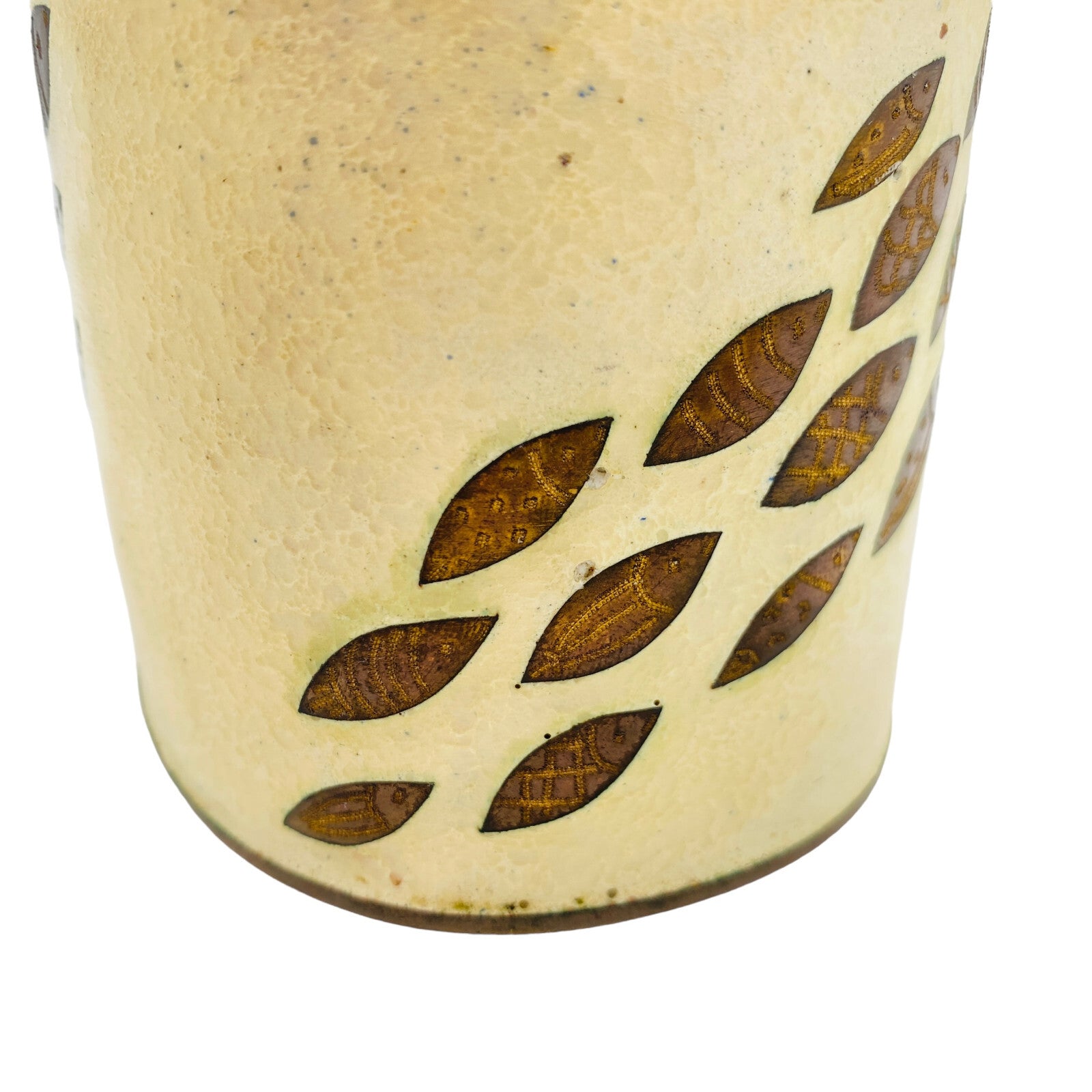 Käthe RUCKENBROD Emaille Deckeldose Dose 50er Stegemaille Cloisonne (sign.)