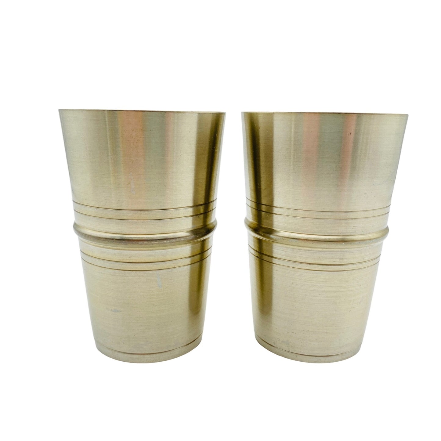 Auerhahn Zinn Zinnbecher Zinn Becher H 10,5 cm Trinkbecher 2er Set 70er 60er