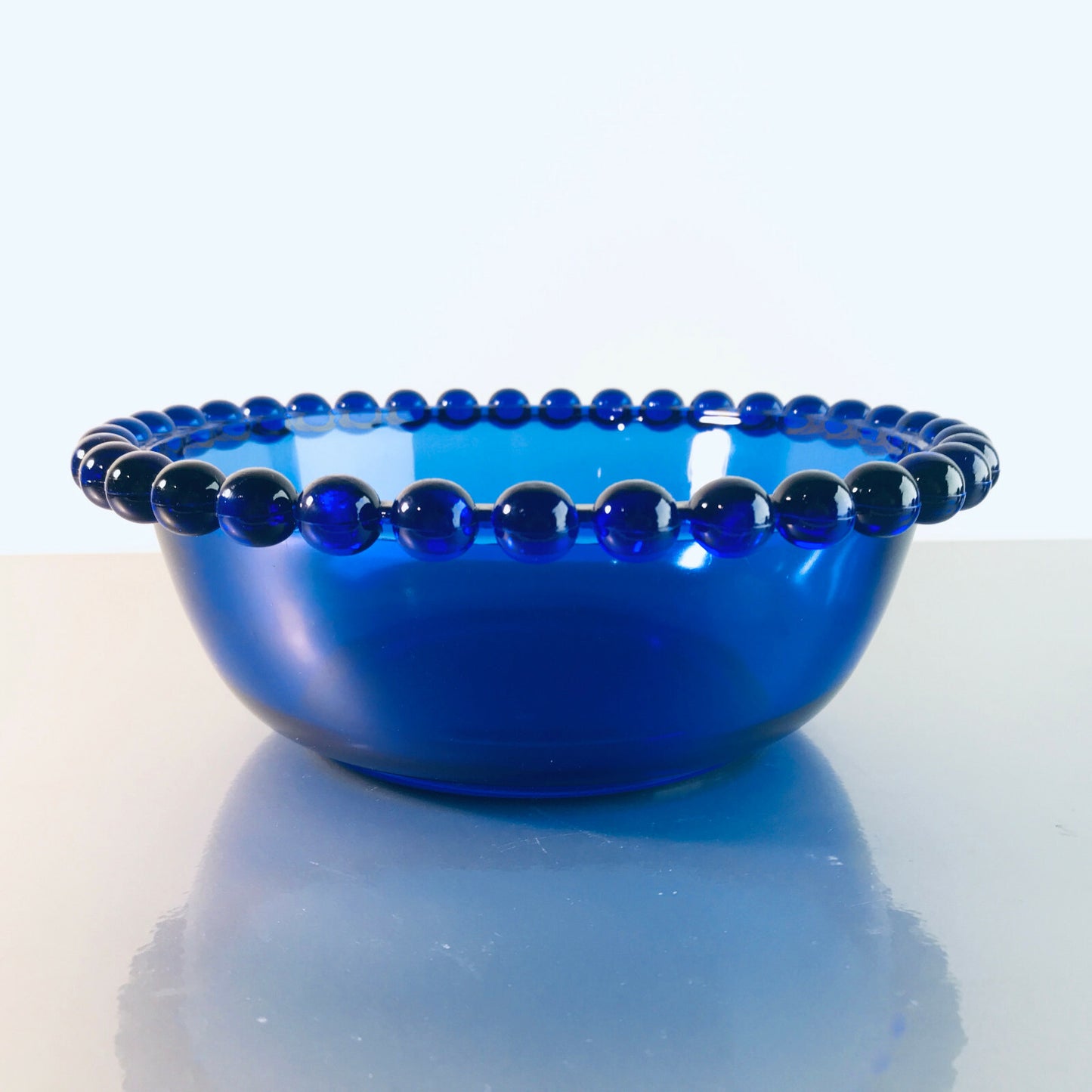 Fritz KEUCHEL Schälchen Schale `KUGELRAND` 60er 70er blau Schwepnitz VEB