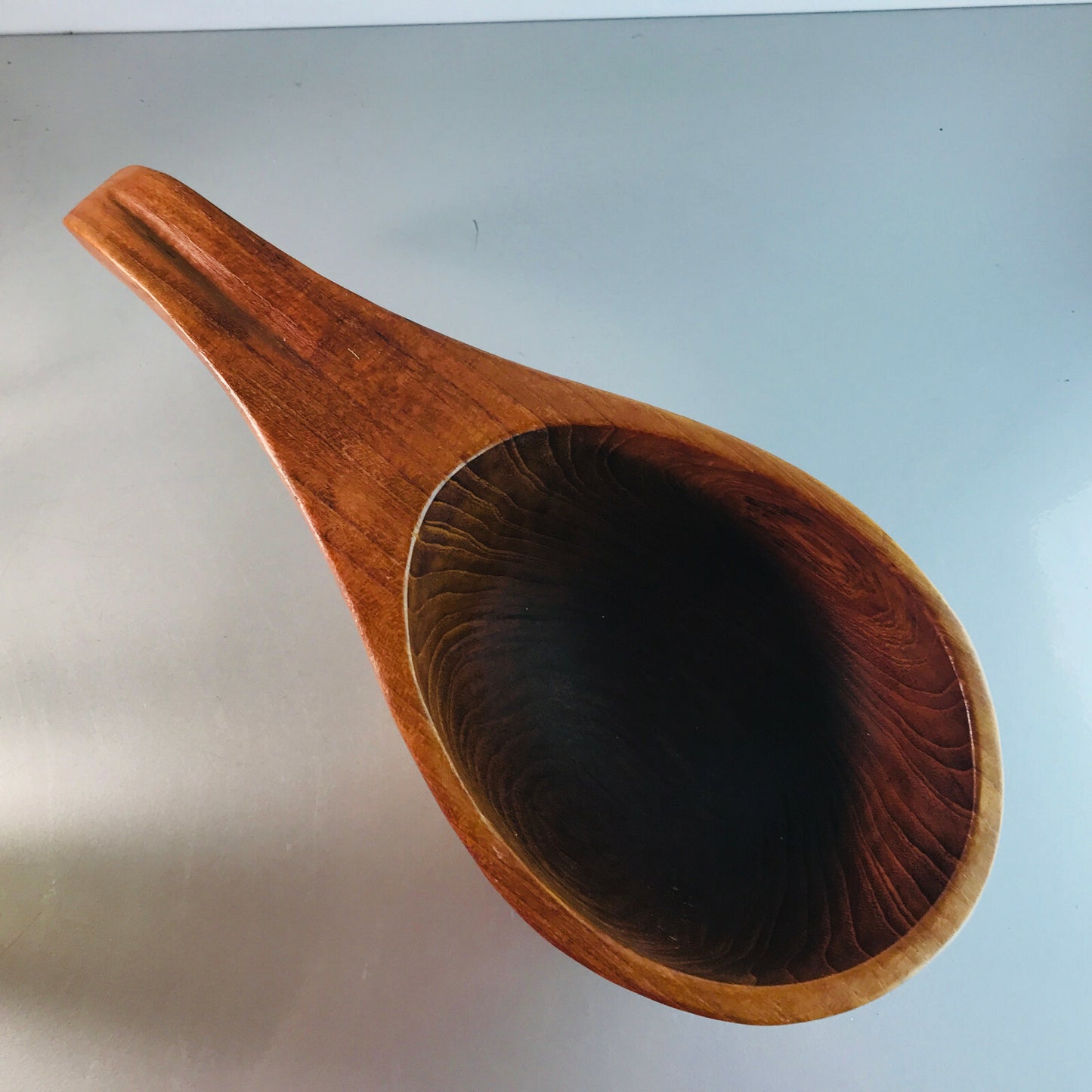 MID CENTURY Holzschale Schale Holz L 28 cm Sauna Schöpfer Teak 50er 60er