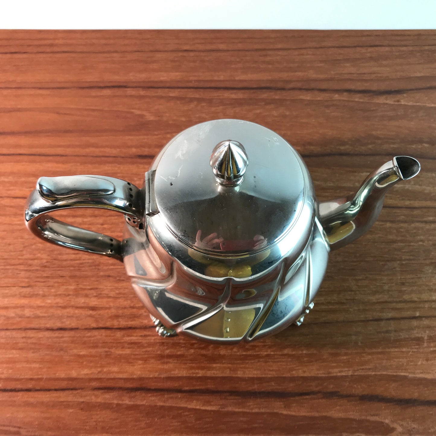 Kanne Milchkännchen Kännchen Silber farben Art Déco 20er 15,5 cm