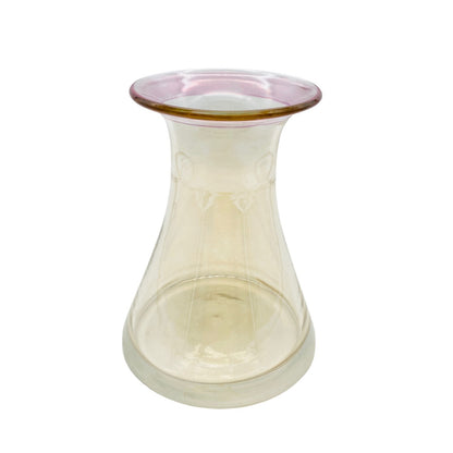 Vintage Glas Vase H 16,2 cm 60er 70er Pop Art irisierend Blumenvase