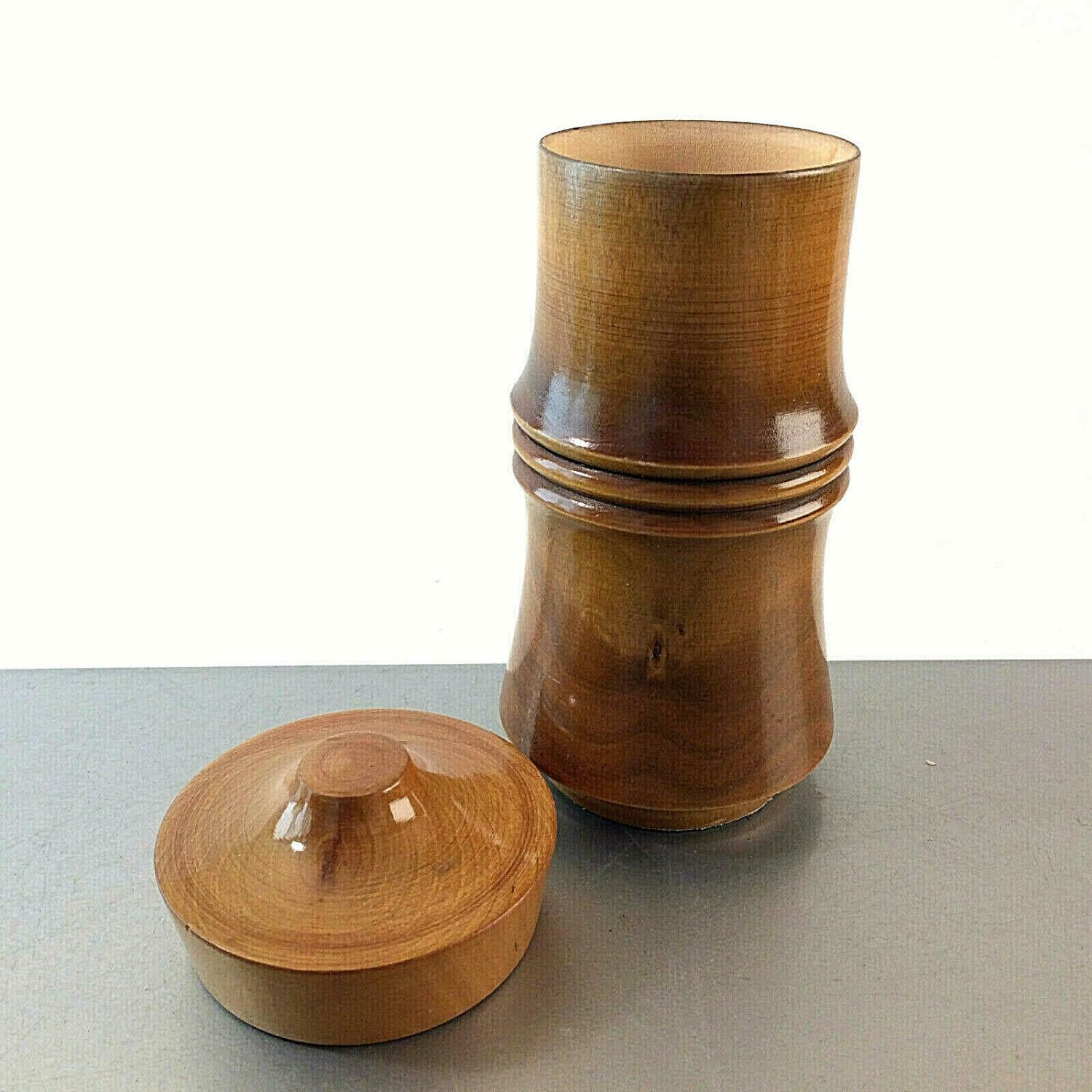 Deckeldose HOLZ Holzdose DOSE rund Schmuckdose Schatulle 15,5 cm