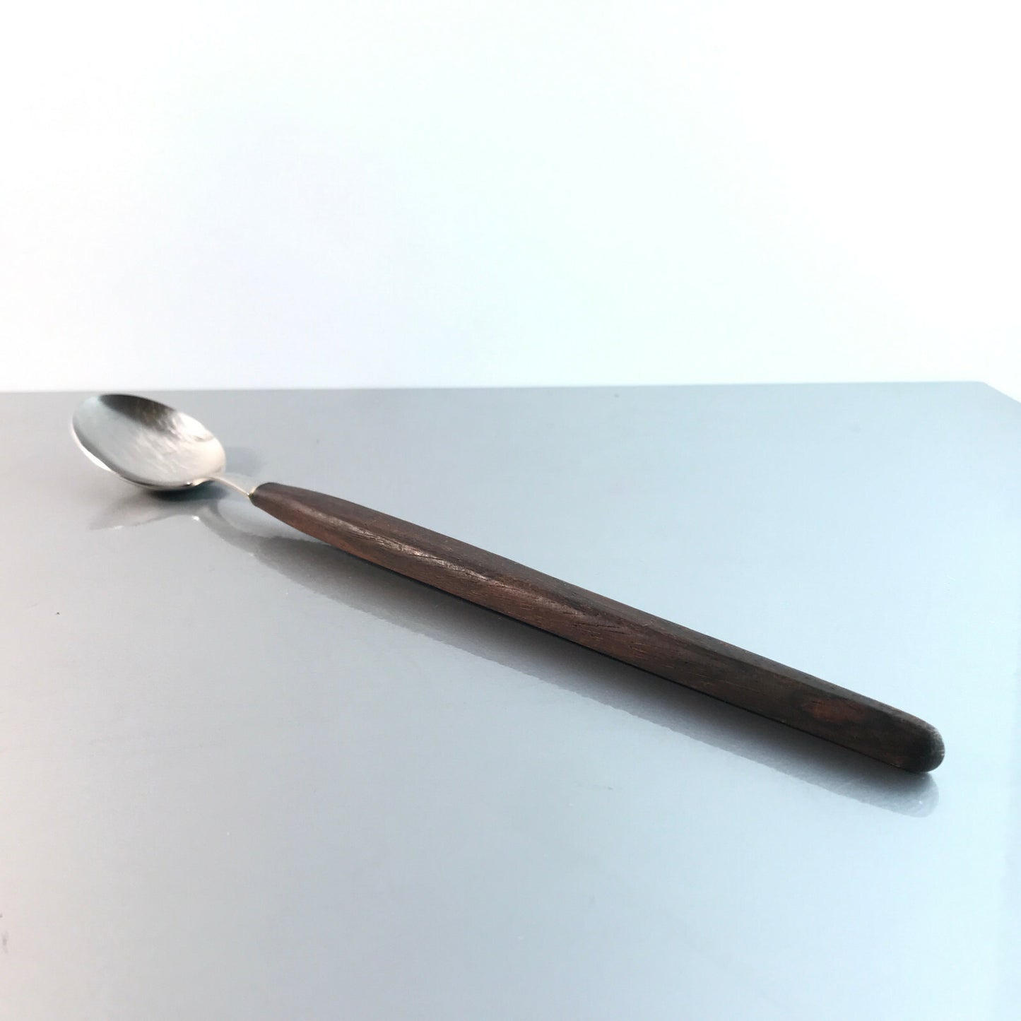 Vintage Löffel Holz Teak 50er 60er MID CENTURY Vorlegelöffel 29 cm