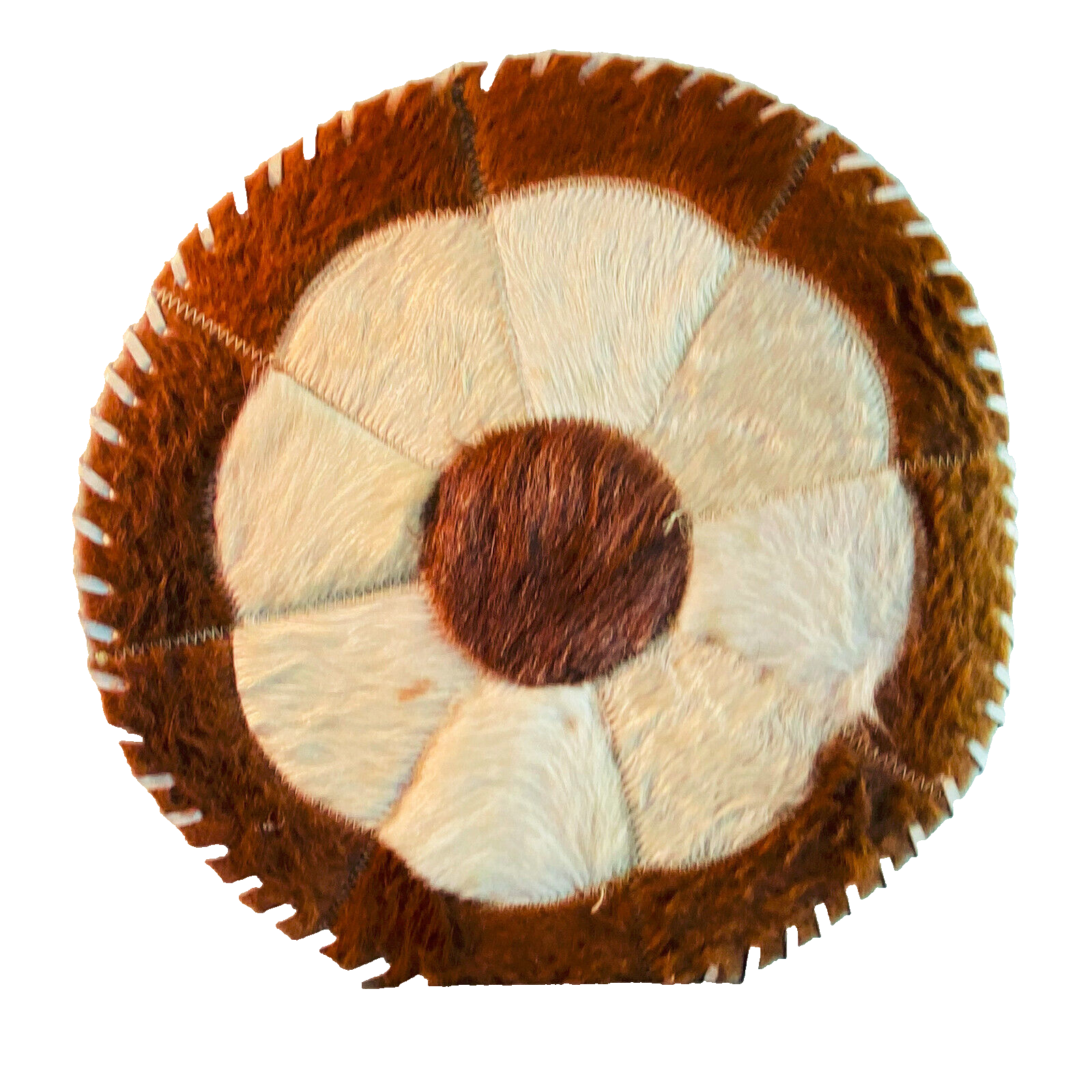 Teppich Leder Fell 39,5 cm Deko Vintage Untersetzer Platzset