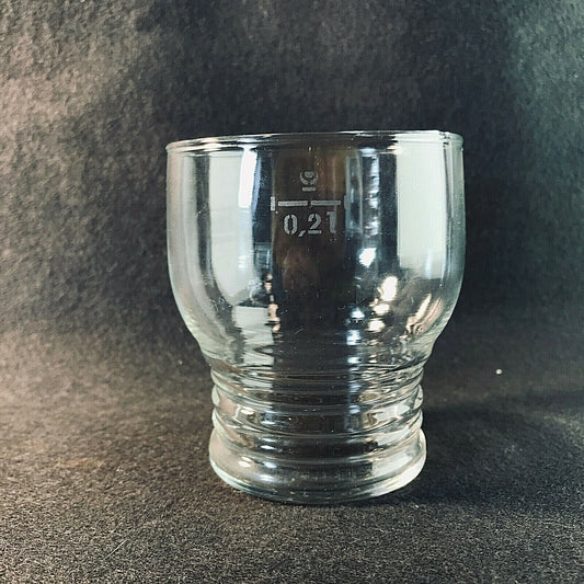 Wasserglas 8,5 cm  50er 60er Glas (Einzelglas)