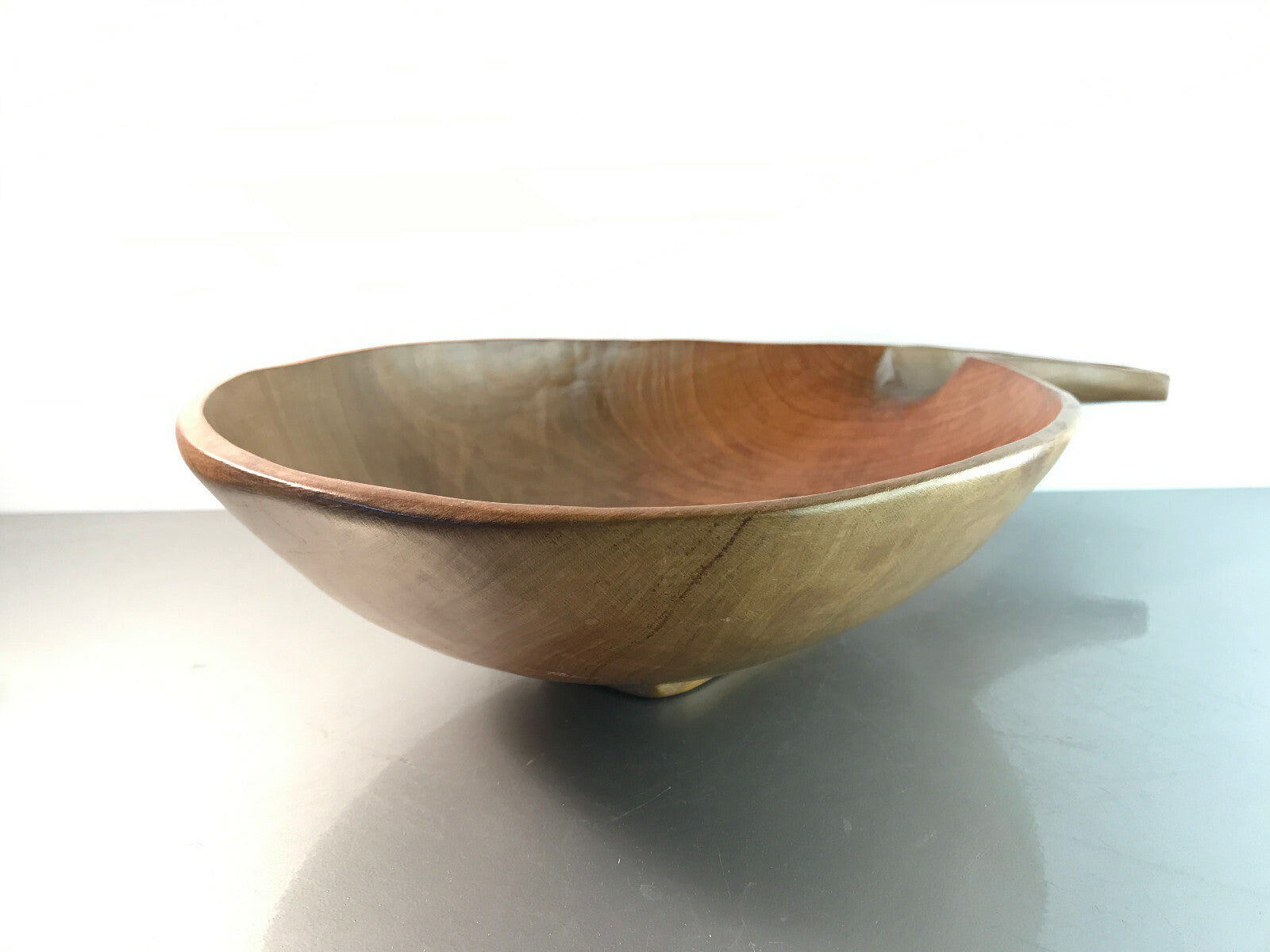 HOLZSCHALE Teak  45 cm Schale Schüssel Vintage 50er 60er MID CENTURY 