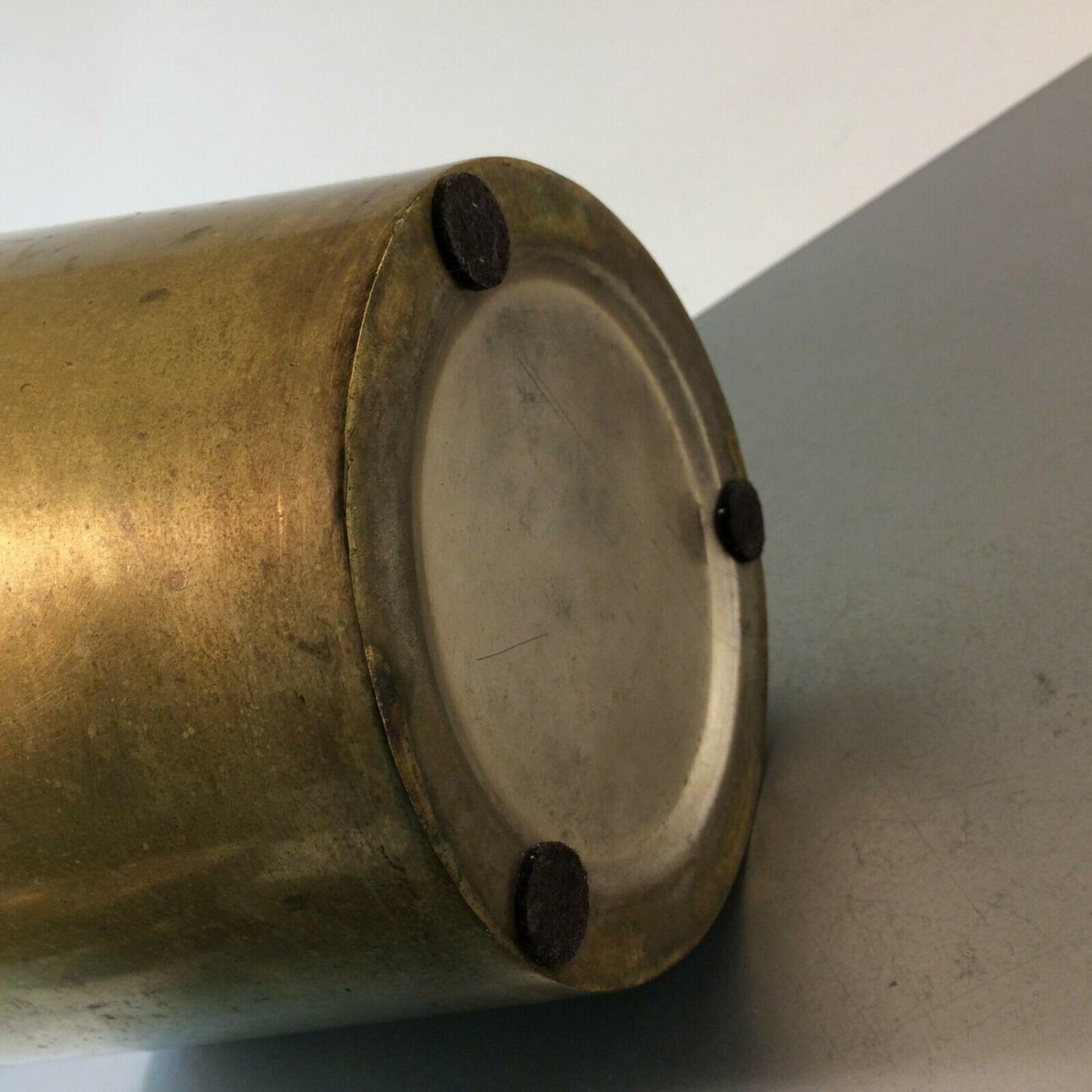 Sekteimer Champagnerkübel Flaschenkühler Messing Art Déco 21 cm 