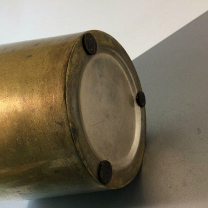 Sekteimer Champagnerkübel Flaschenkühler Messing Art Déco 21 cm 