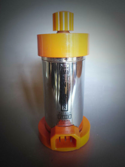 MINIBAR Velox Ferrara Espressokocher orange elektr. 2 Tassen 70er Italy
