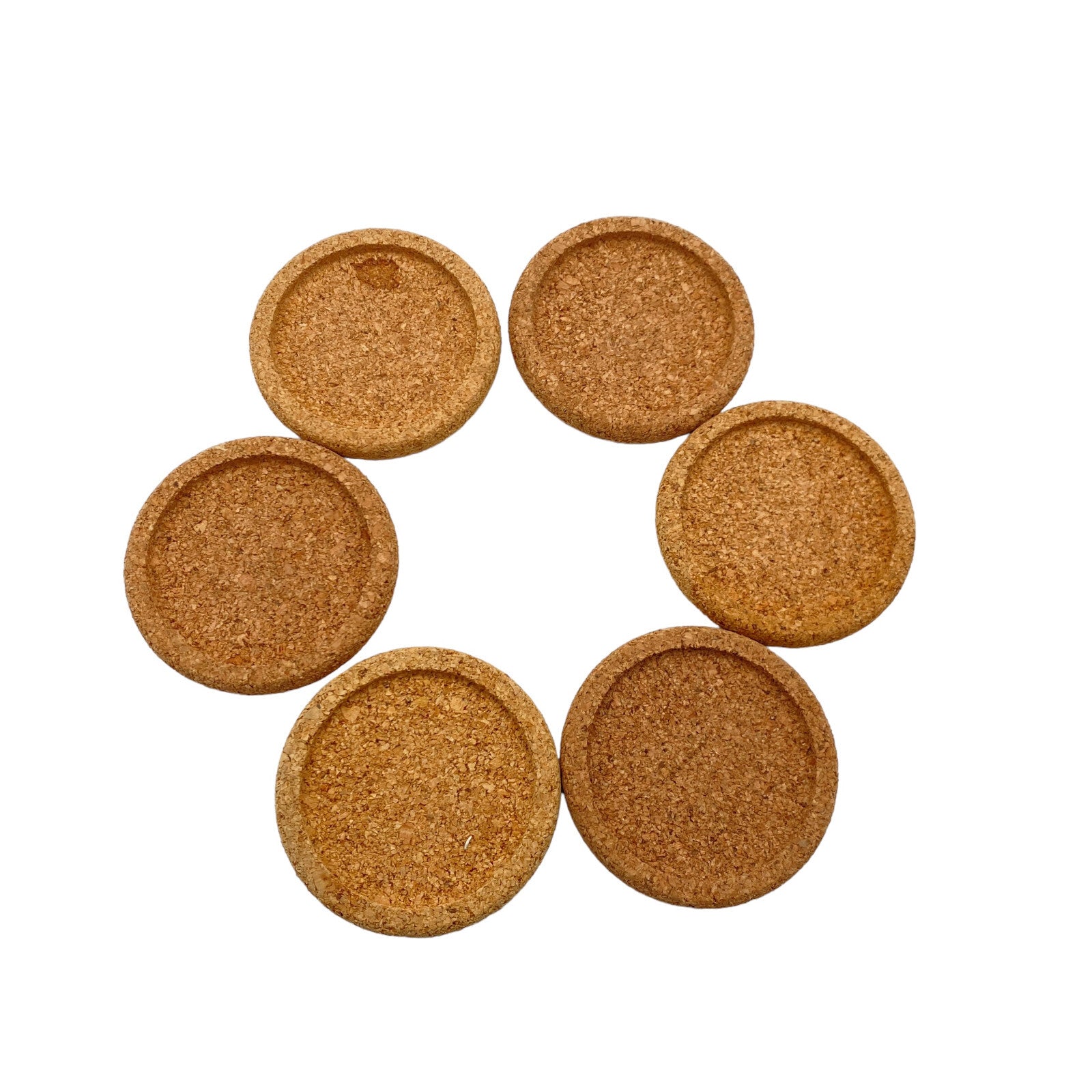 Untersetzer KORK Gläser Sektgläser Weingläser SET Teegläser D 6,5 cm (innen)