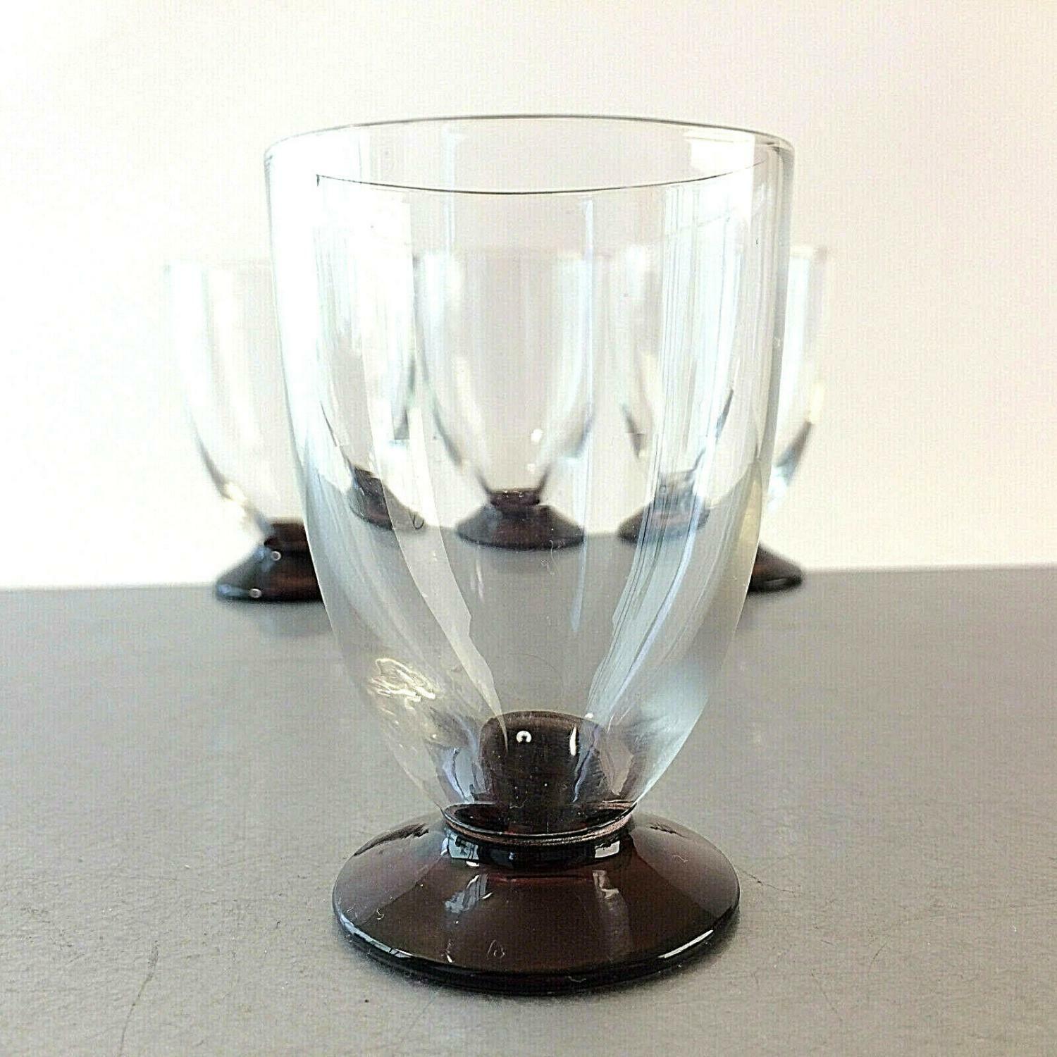 Schnapsgläser 4er Set bunt ca 7 cm Likörgläser Gläser Glas  lila