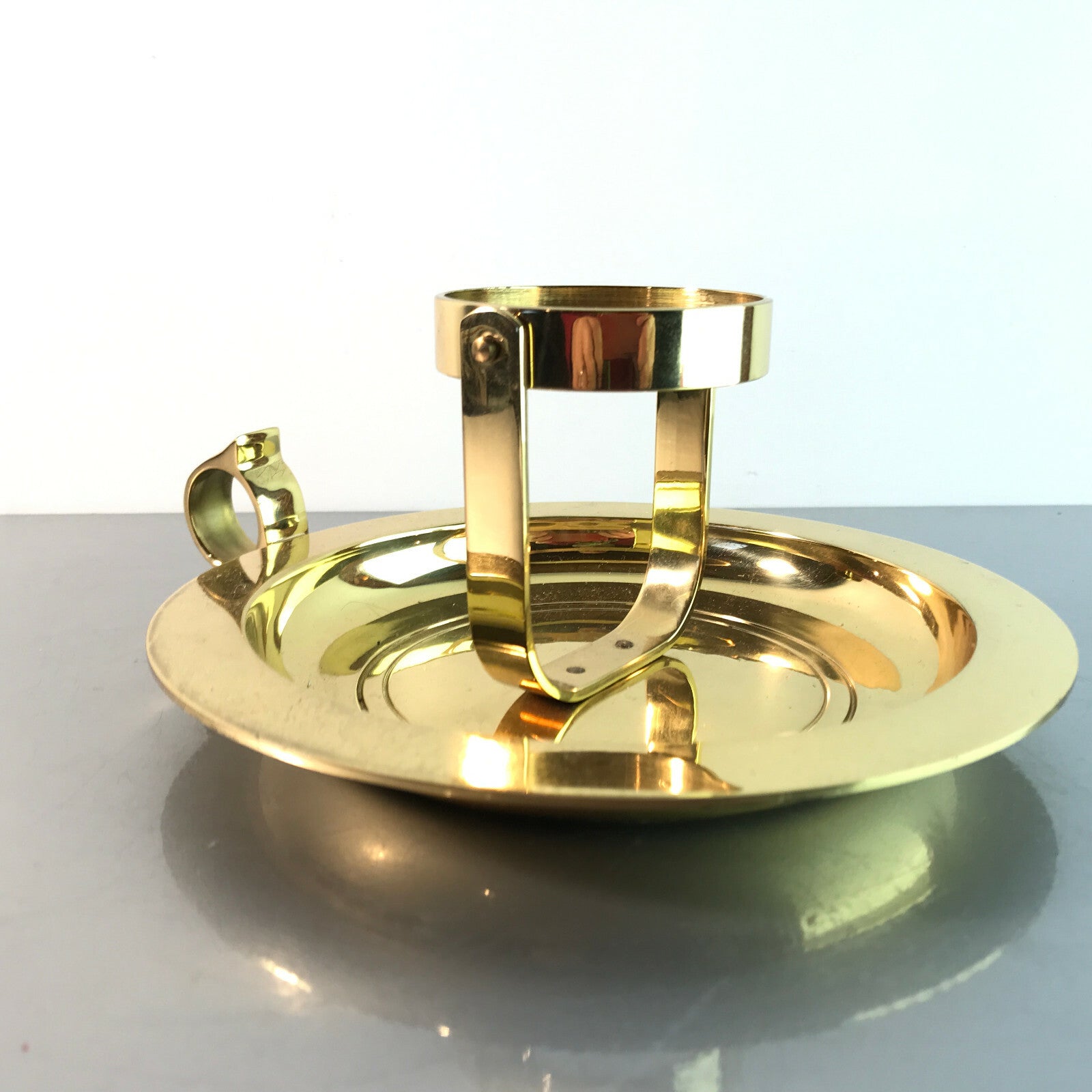 MID CENTURY Messing 50er 60er Kerzenhalter  Kerzenständer