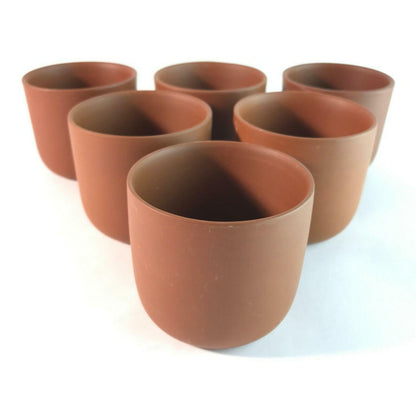 Teeschalen 5,8 cm für Teeservice TONKERAMIK für Zeremonie 6er Set Tassen