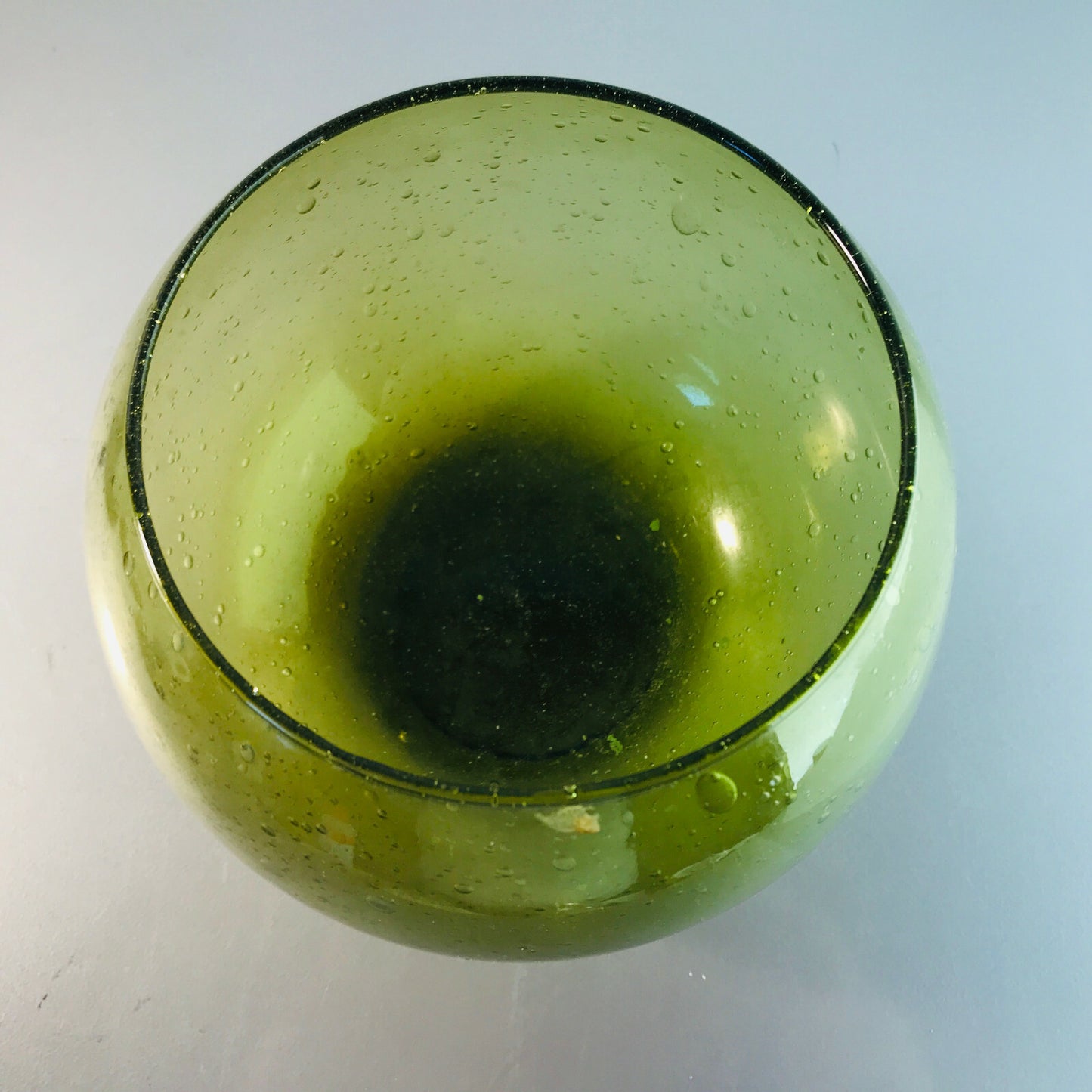 Vase 12,5 cm 50er 60er MID CENTURY Vase Glas Schaumglas Blasen