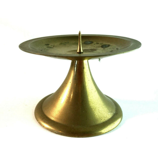 Kerzenständer Messing Kerzenhalter Haushaltskerzen 50er 60er  VINTAGE