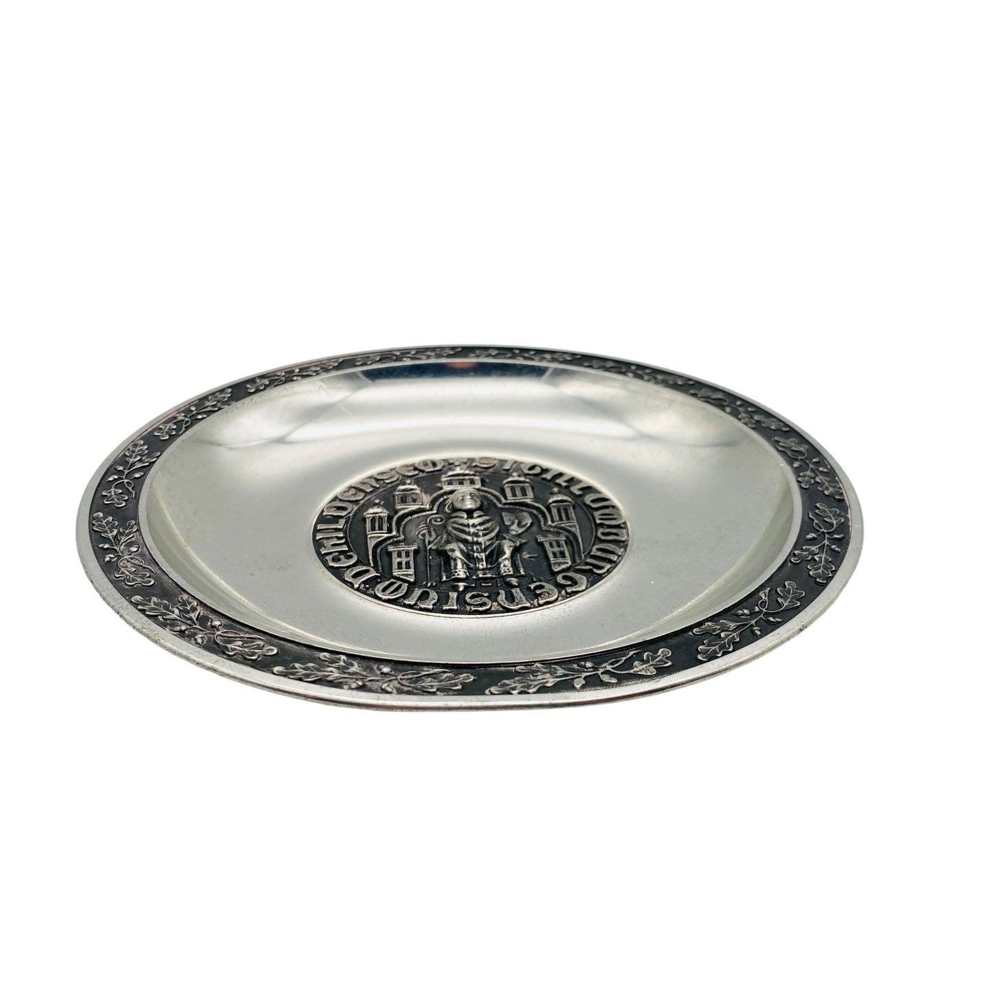 ASN Zinn Hochzeitsteller D 17,5 cm Sigillum Burgensium Dehildensem Teller