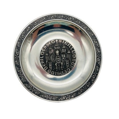 ASN Zinn Hochzeitsteller D 17,5 cm Sigillum Burgensium Dehildensem