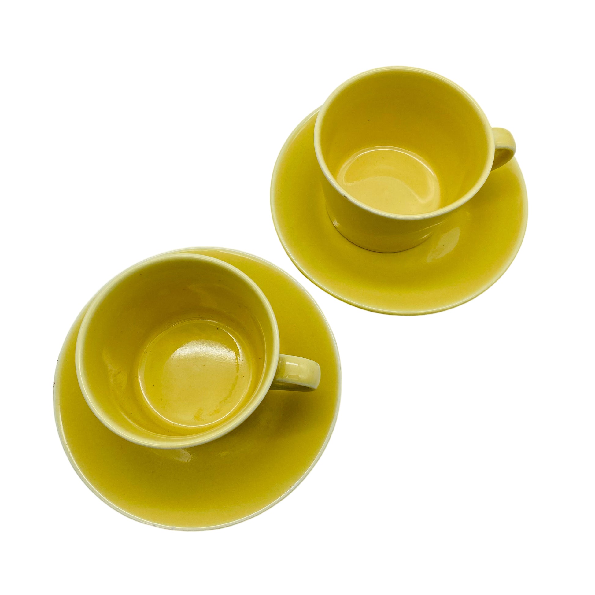 Arabia Kilta Teetassen 2er Set gelb von Kaj Franck Iittala Teema