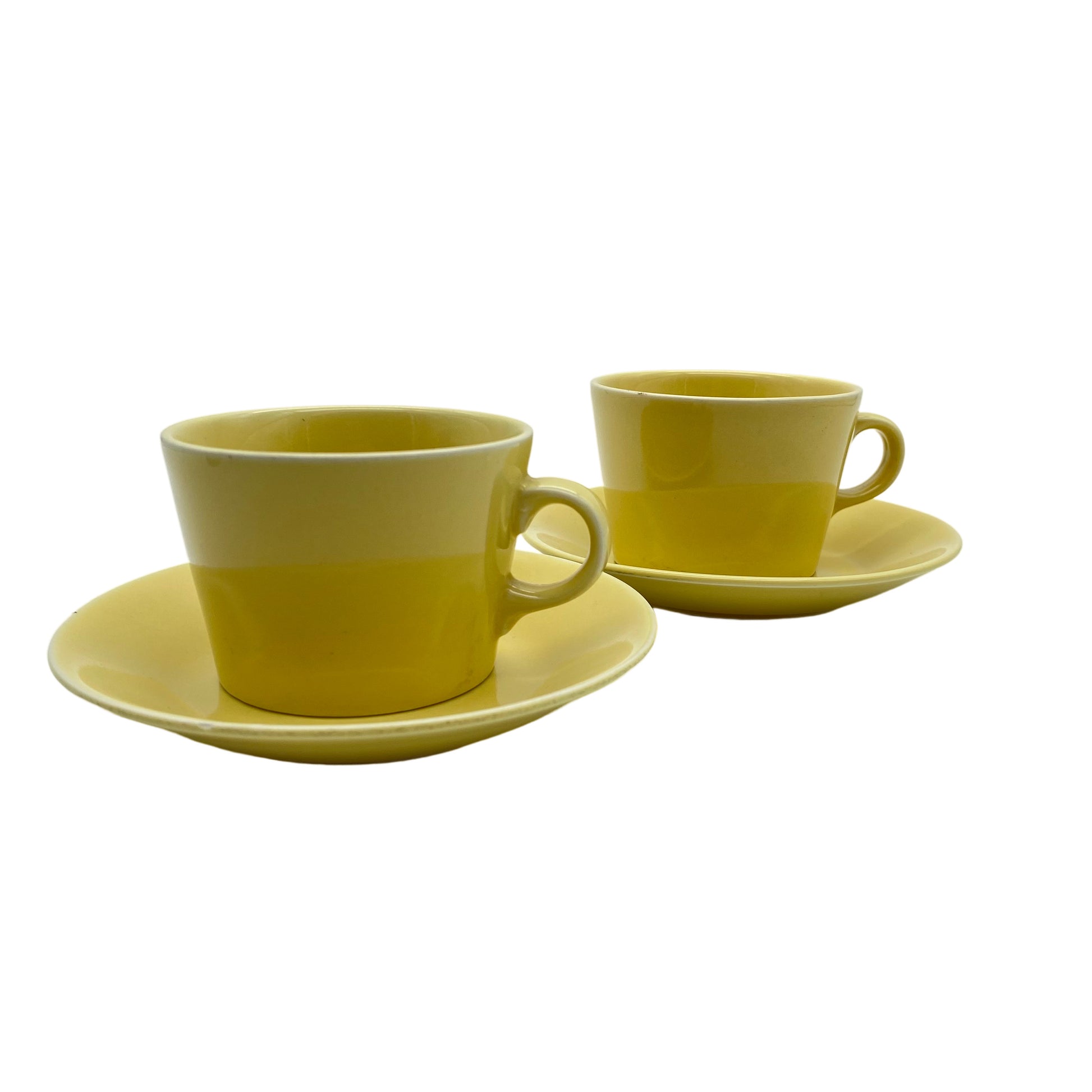 Arabia Kilta Teetassen 2er Set gelb von Kaj Franck Iittala Teema