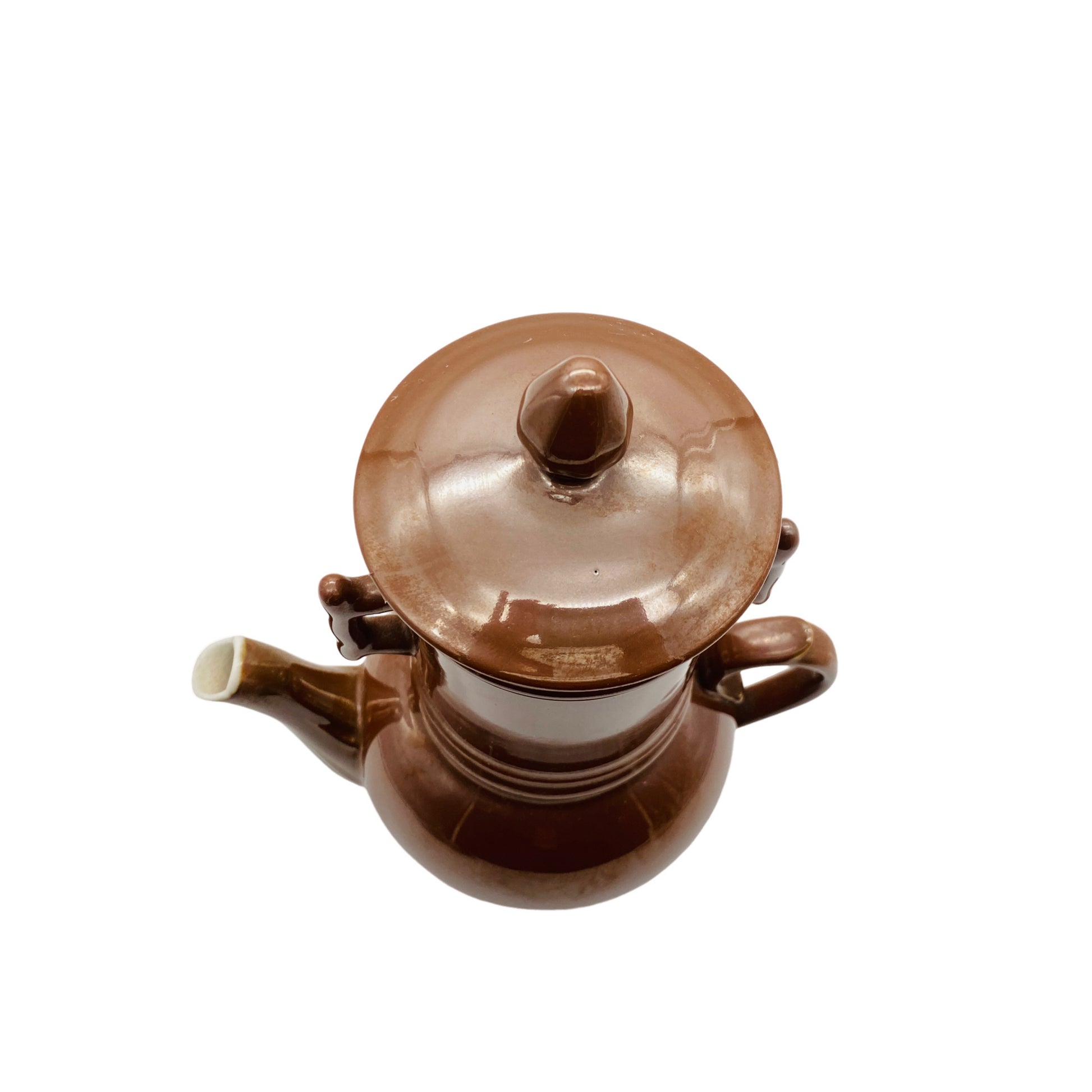 Bauscher Weiden Kaffeekocher Kaffeebereiter Porzellan braun Vintage 50er 60er