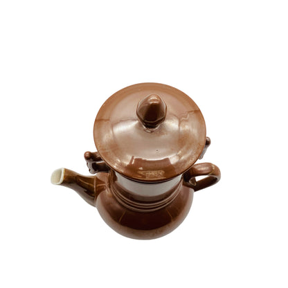 Bauscher Weiden Kaffeekocher Kaffeebereiter Porzellan braun Vintage 50er 60er