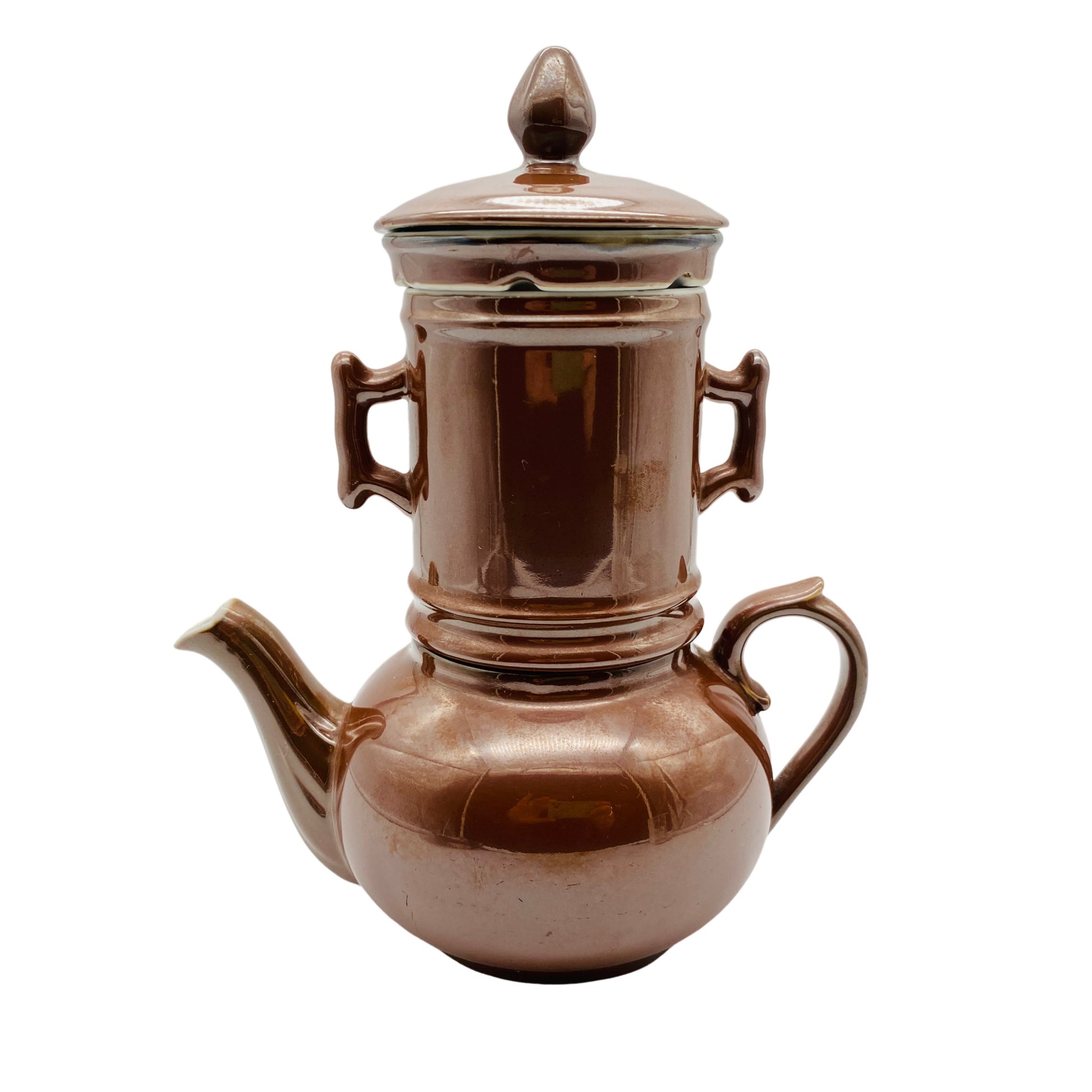 Bauscher Weiden Kaffeekocher Kaffeebereiter Porzellan braun Vintage 50er 60er