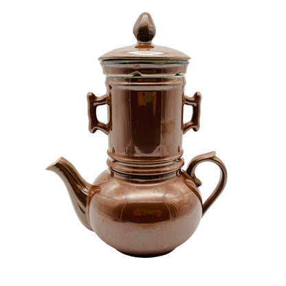 Bauscher Weiden Kaffeekocher Kaffeebereiter Porzellan braun Vintage 50er 60er
