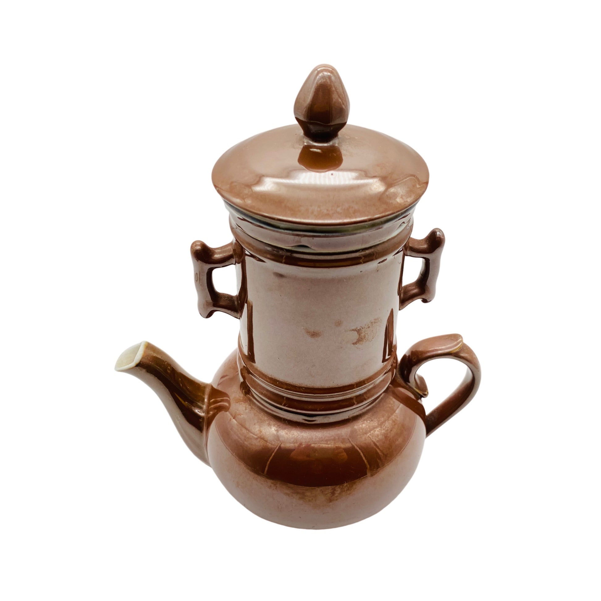 Bauscher Weiden Kaffeekocher Kaffeebereiter Porzellan braun Vintage 50er 60er