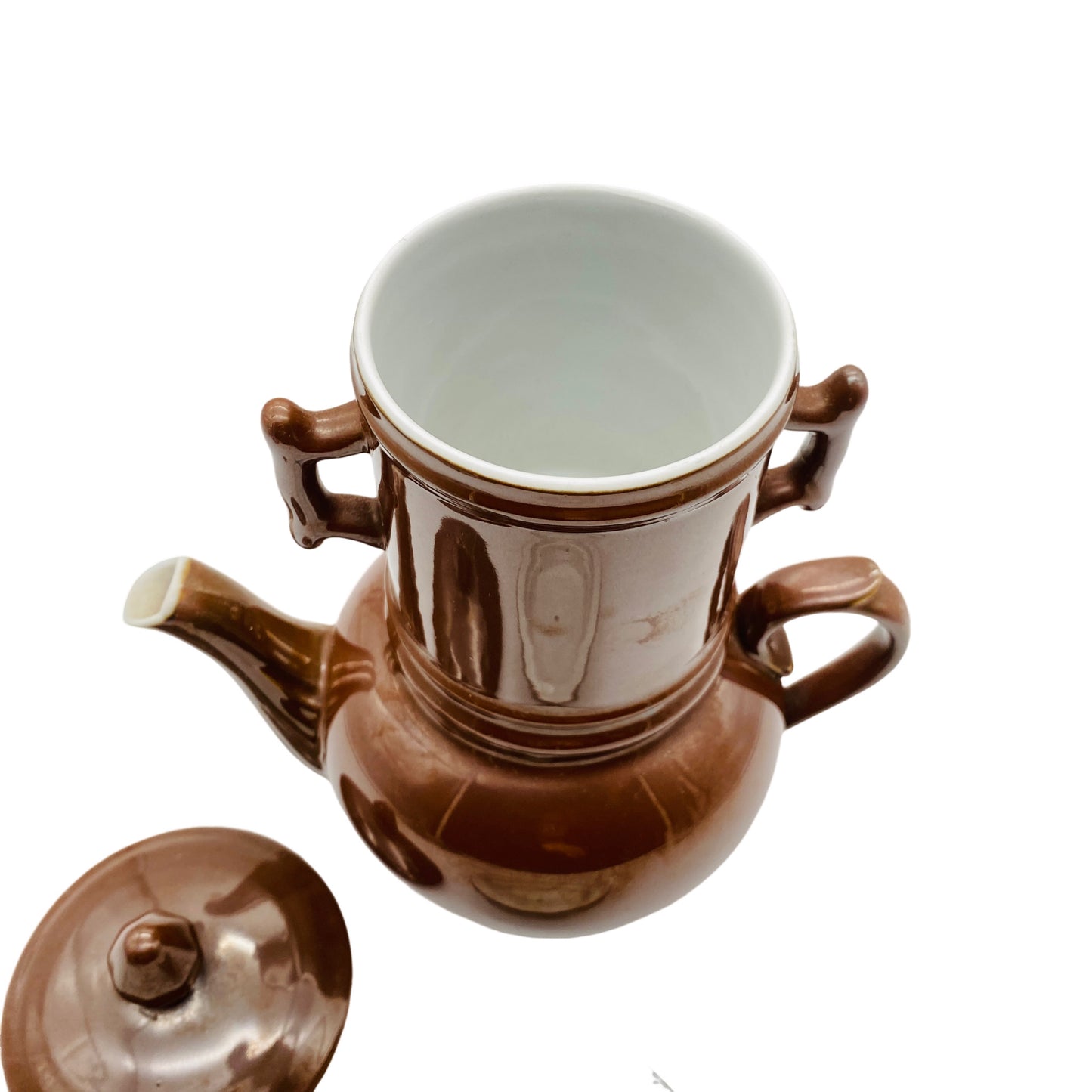 Bauscher Weiden Kaffeekocher Kaffeebereiter Porzellan braun Vintage 50er 60er