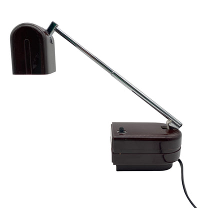 Briloner Leuchte braun Vintage 70er klappbar ausziehbar Reiseleuchte Lampe