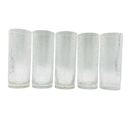 Cocktailgläser Longdrickgläser Craquelße Glas Eisglas 50er 60er 70er Jahre Hausbar Gläser