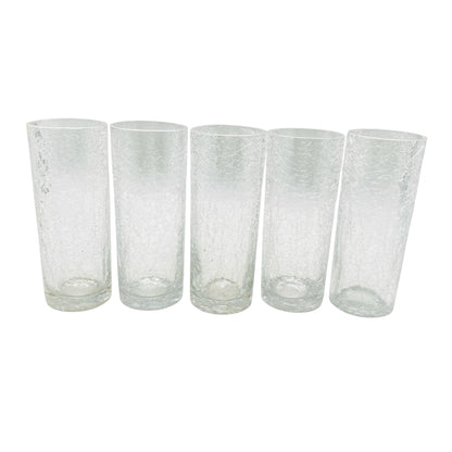 Cocktailgläser Longdrickgläser Craquelße Glas Eisglas 50er 60er 70er Jahre Hausbar Gläser