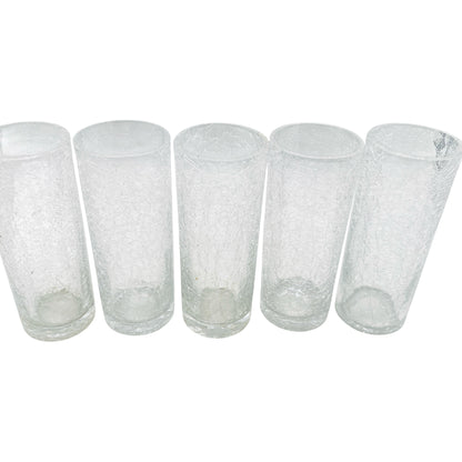 Cocktailgläser Longdrickgläser Craquelße Glas Eisglas 50er 60er 70er Jahre Hausbar Gläser